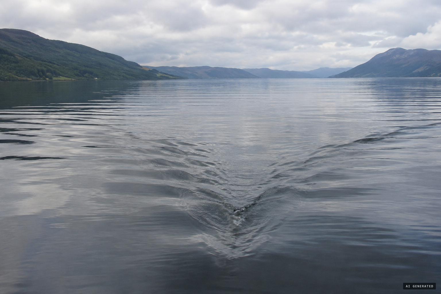 No head, no hump, only the wake