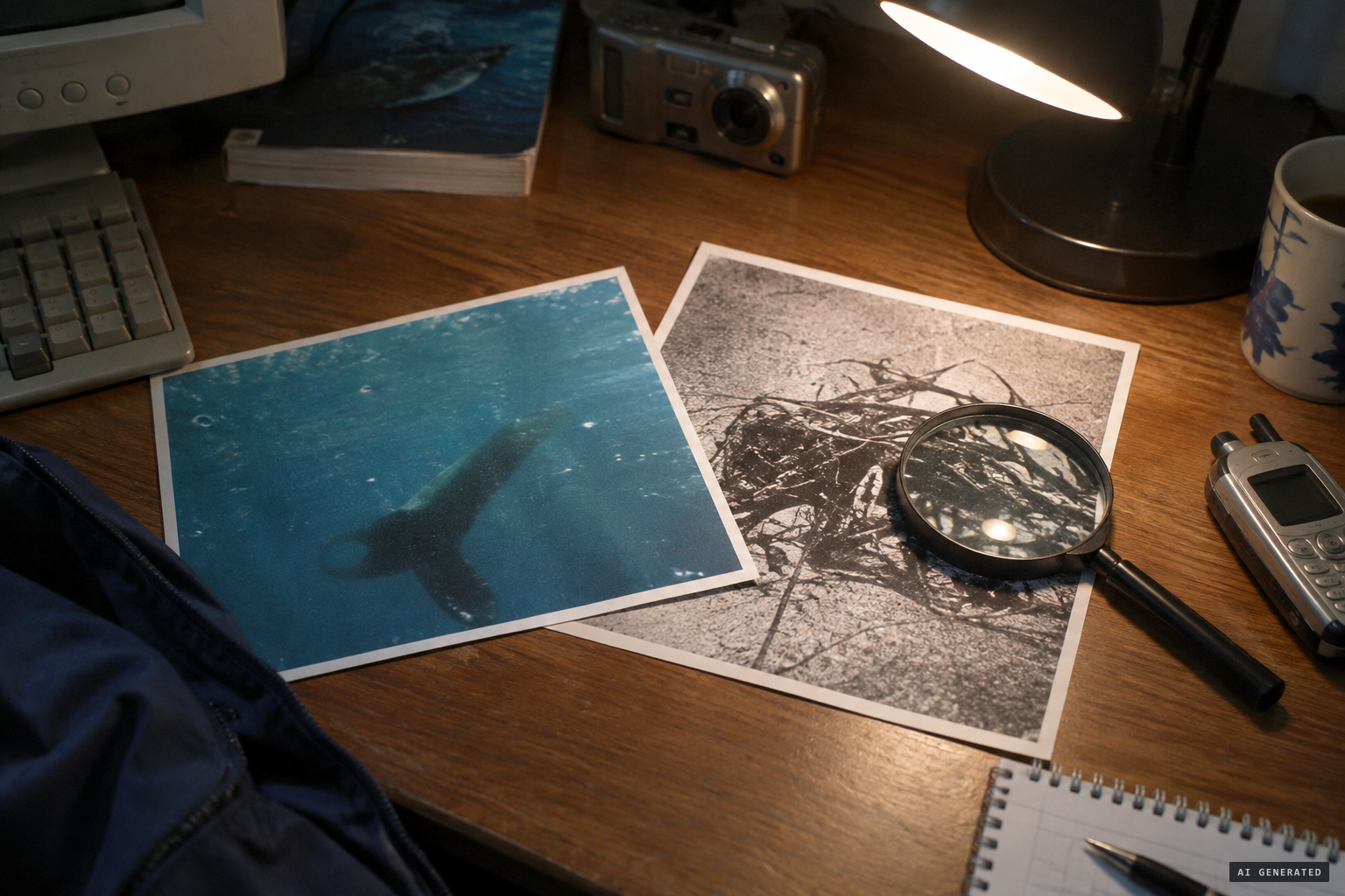 The flipper photo and the carcass image under scrutiny