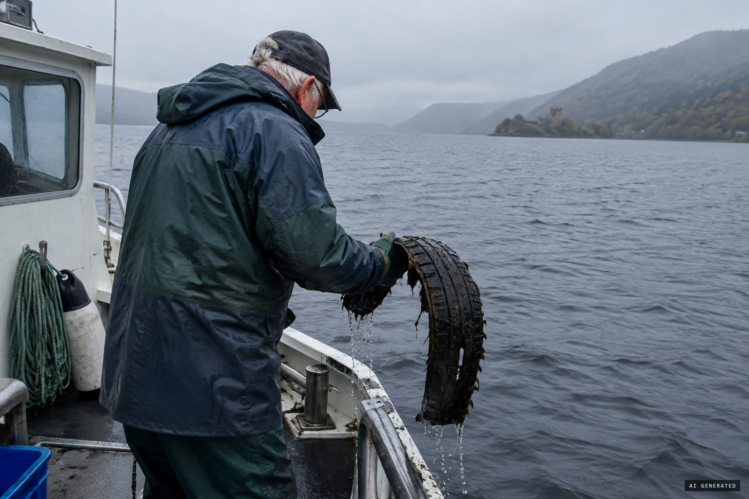 2008: the fleshy-looking target turns out to be a cut tyre