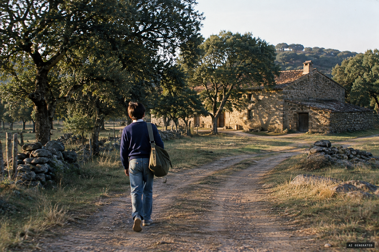 Andrés moves to his parents' farmhouse, and the activity stops.