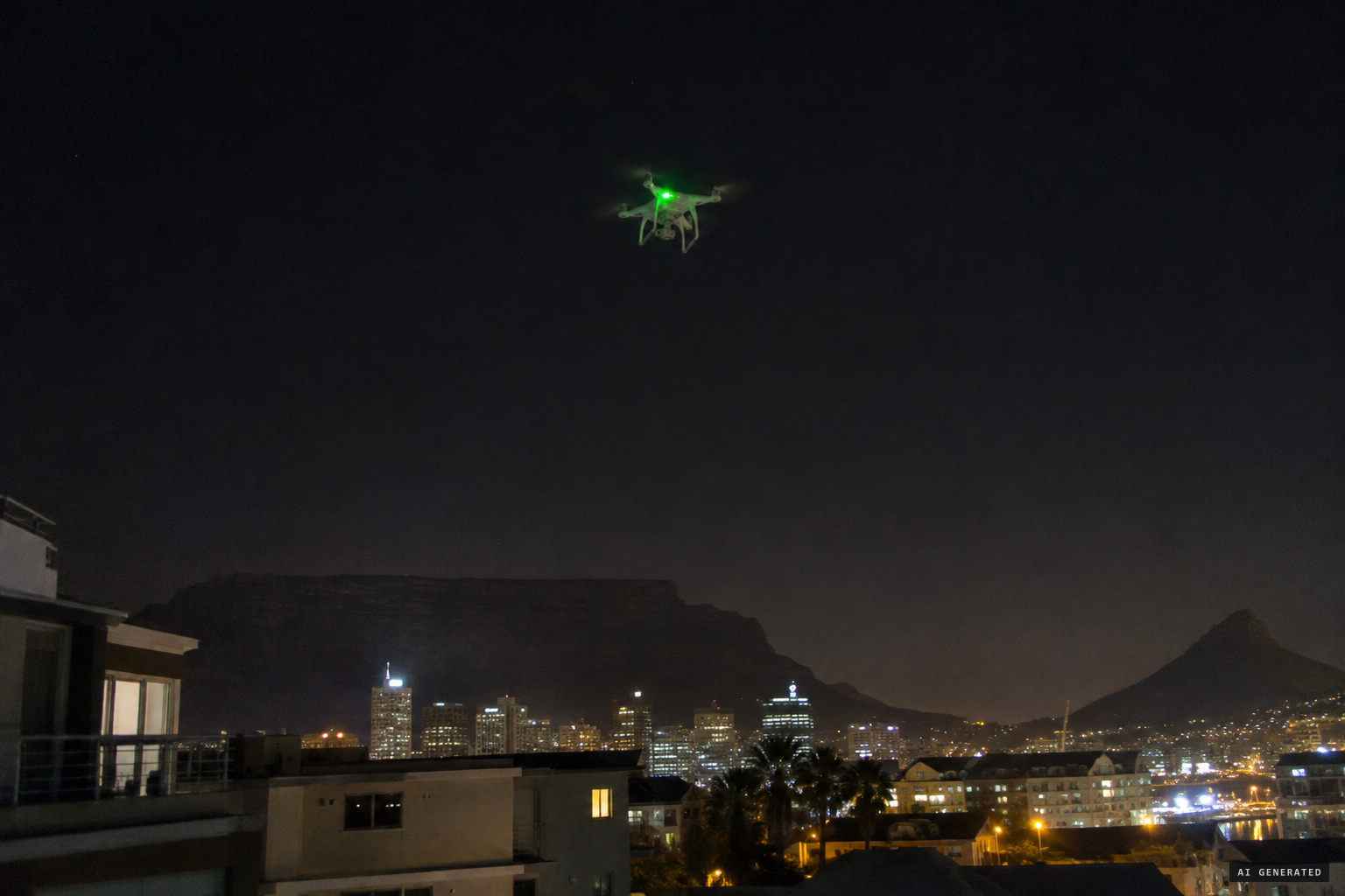 Skeptics suggest someone put a green light on a drone