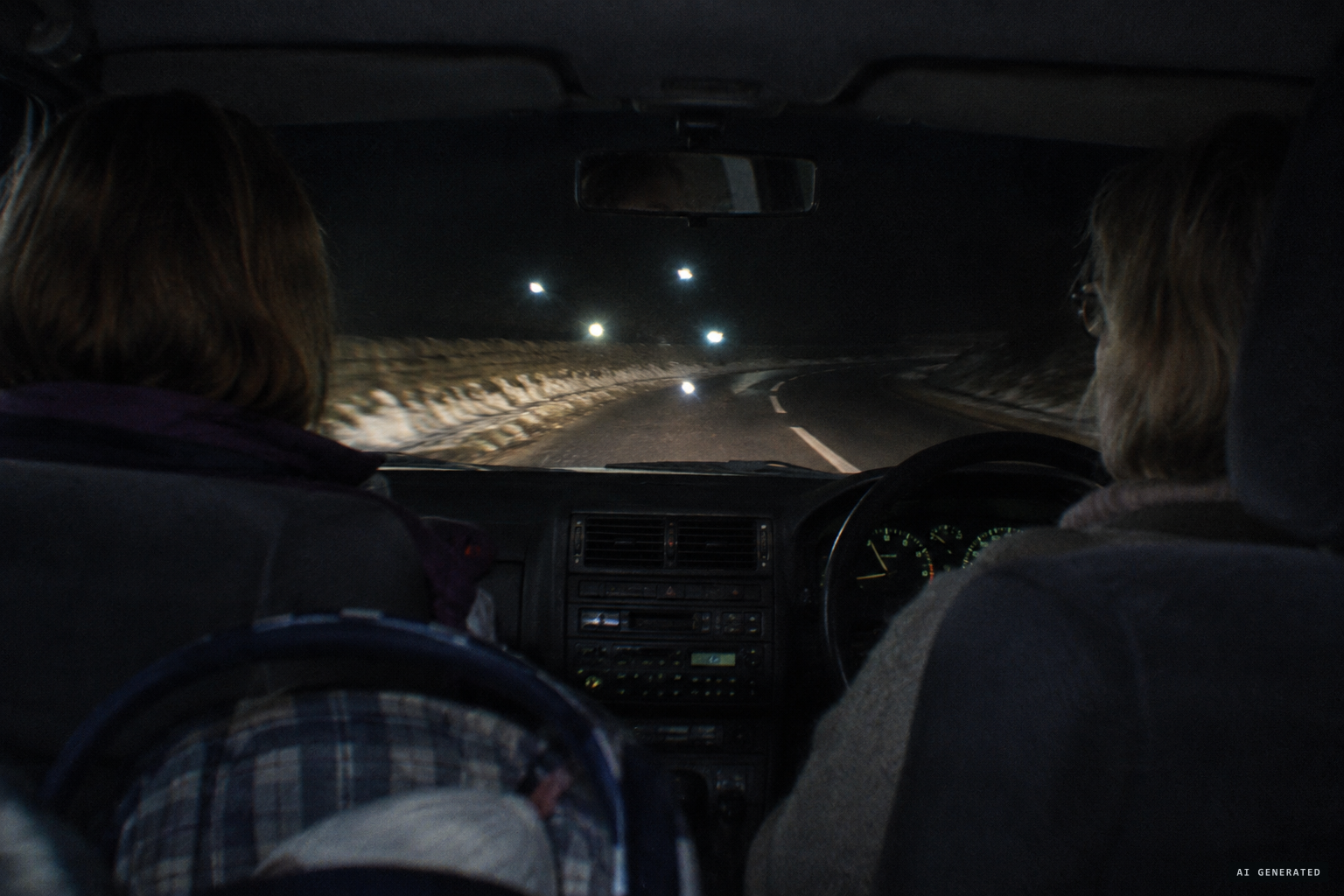 Little balls of light dance on the dashboard like a juggler's