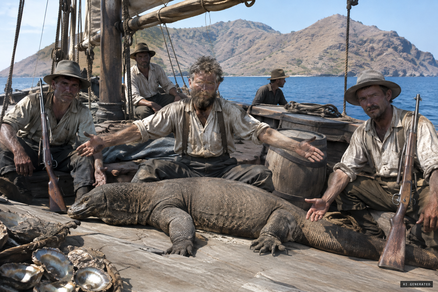 Pearling-fleet hunters claim the animal grows to 6 or 7 metres