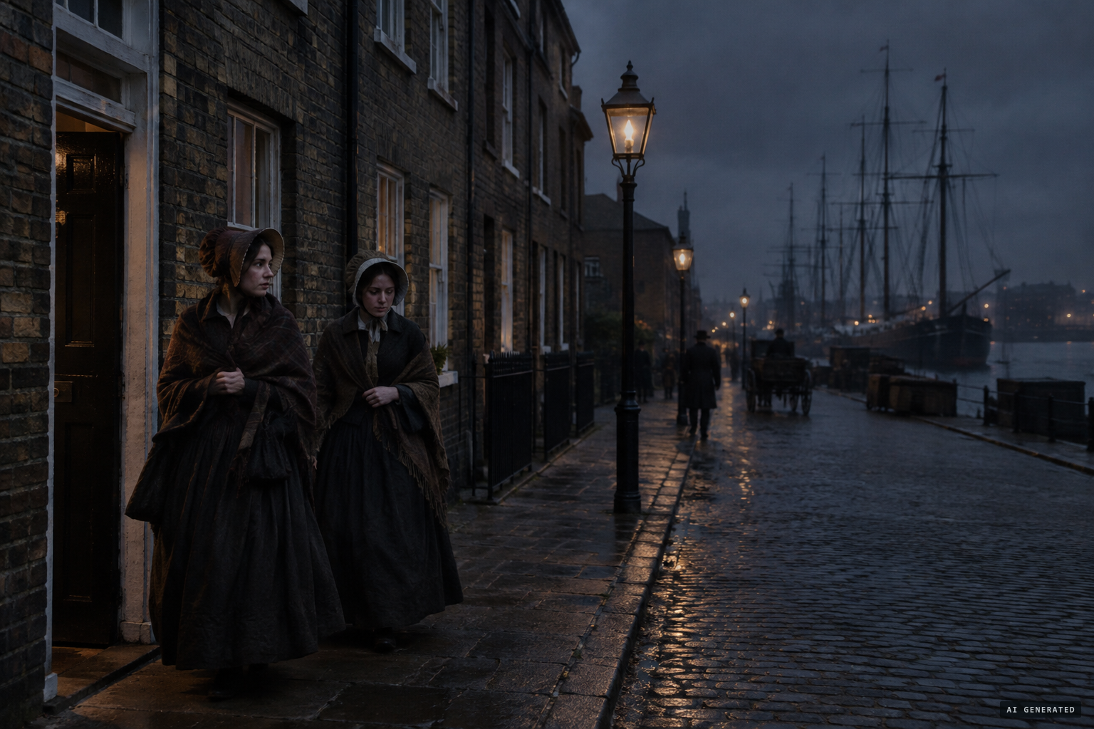 Lucy Scales and her sister set off from their brother's house