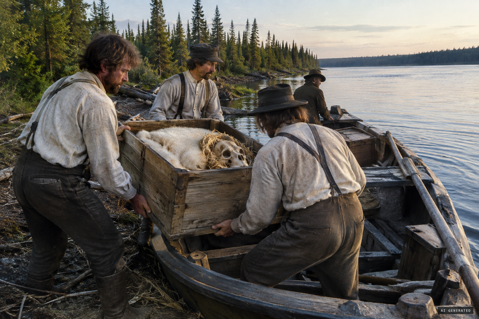 The remains are shipped south toward Washington