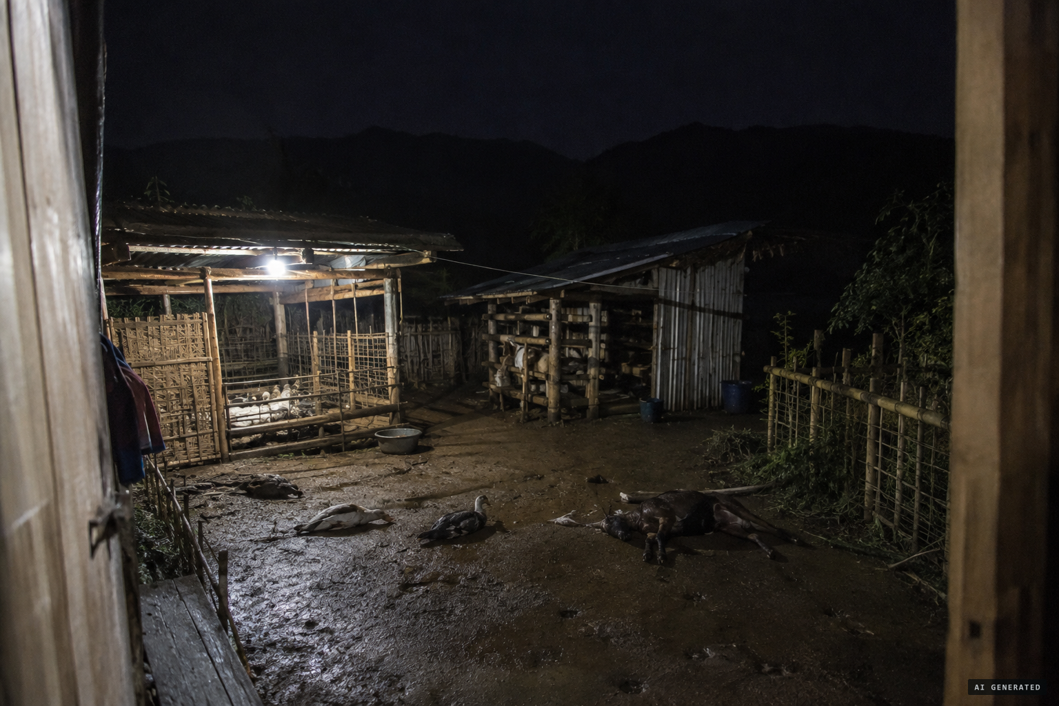 Night in Chiengkawnpang: ducks and goats found dead, their internal organs gone