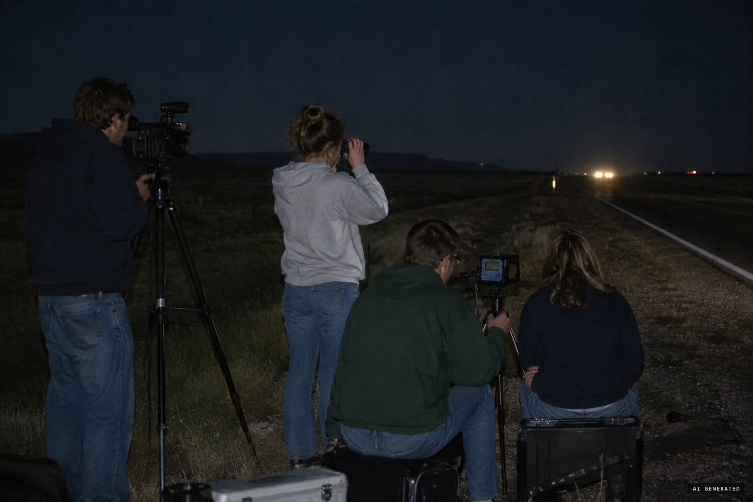 UT Dallas physics students track lights and traffic on US 67
