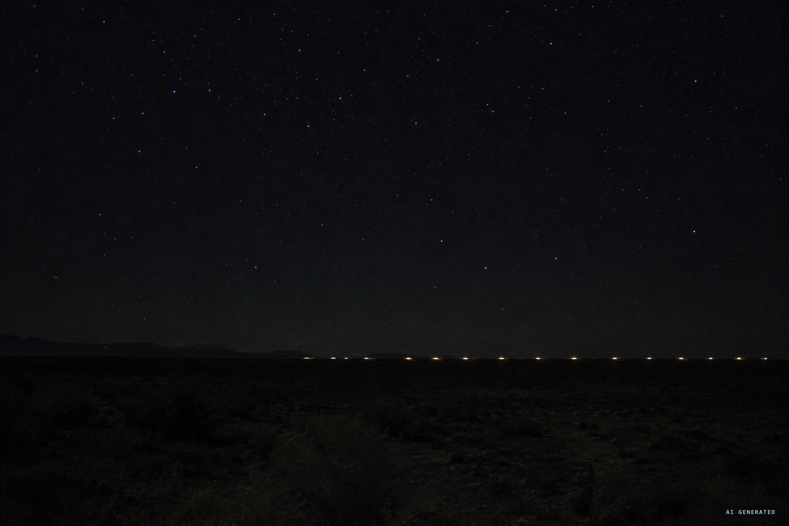 Lights moving in a straight line, one seeming to pass another