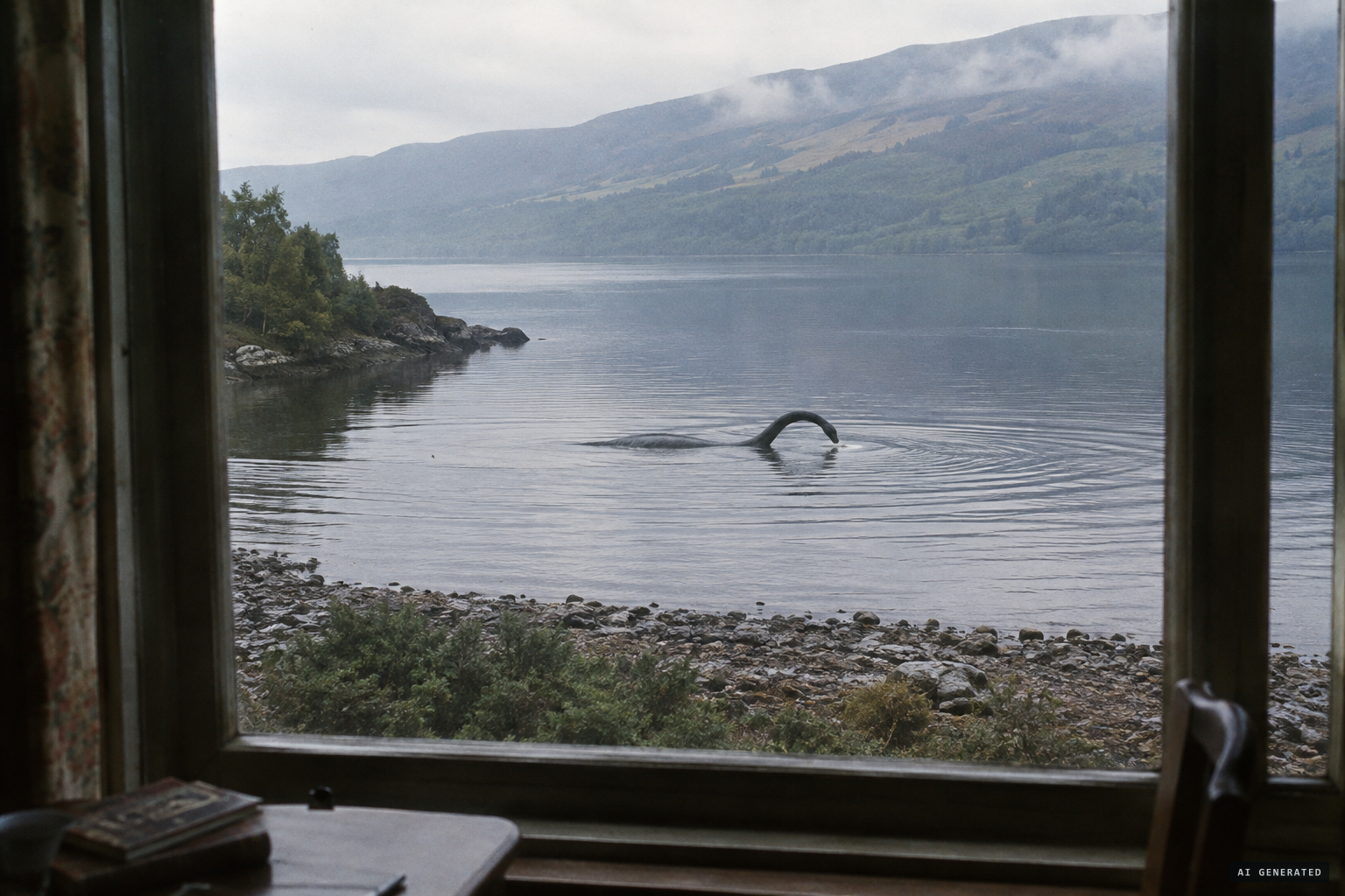 It lowered its head, quietly entered the water and disappeared