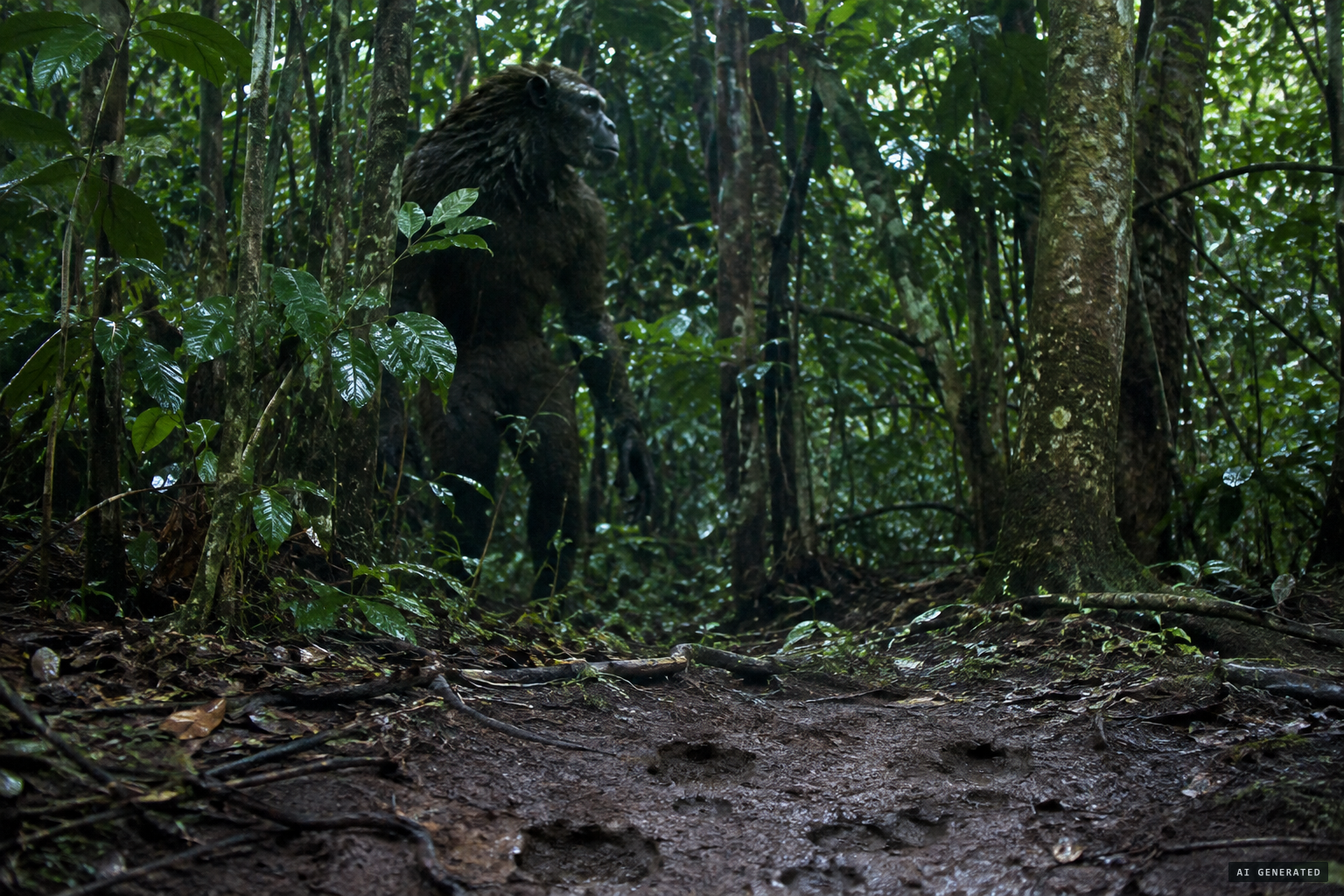 The mapinguari of Amazon folklore: tall, hairy, clawed, walking on two legs