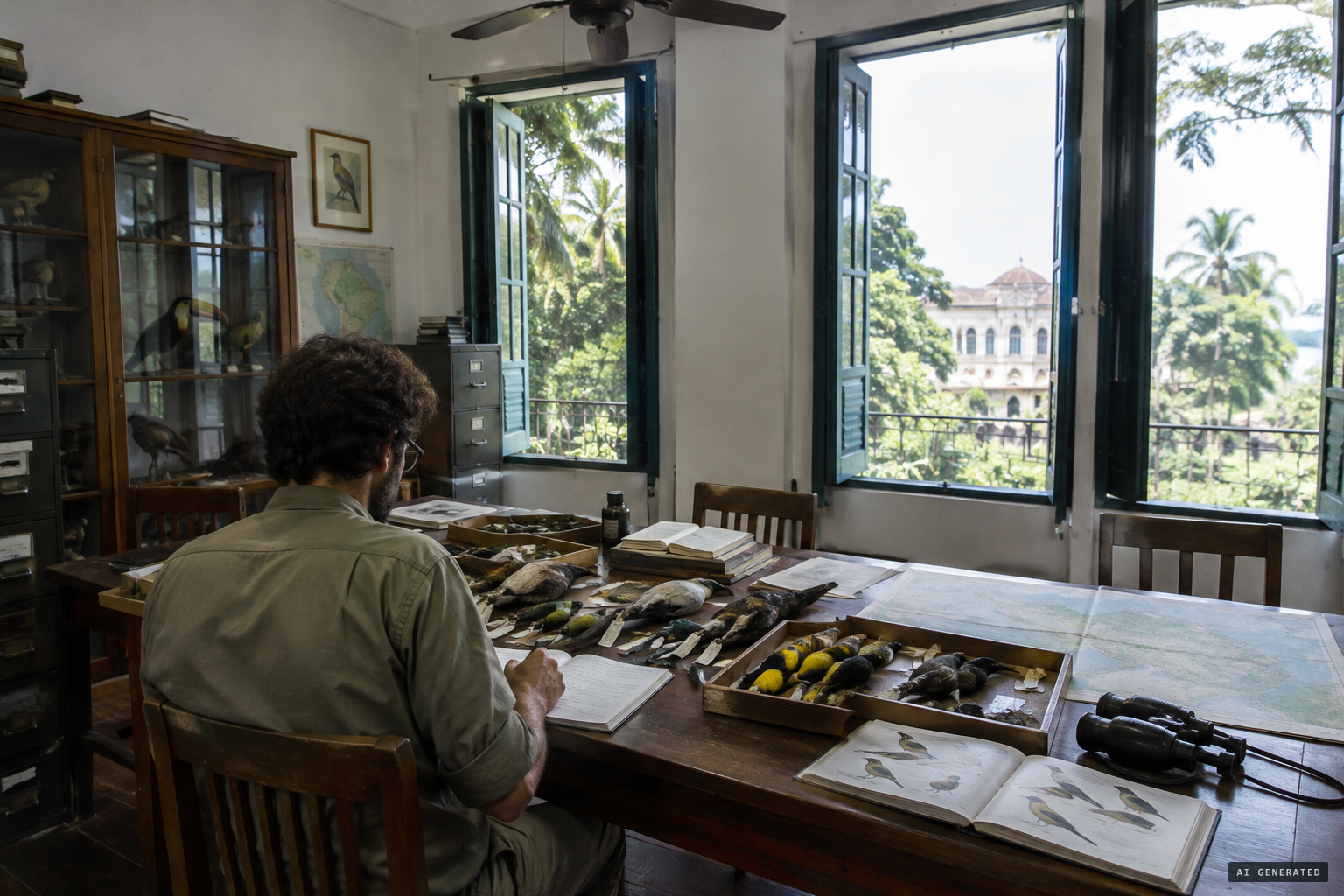 Ornithologist David Oren at the Goeldi Museum in Belém, where he first heard the tales