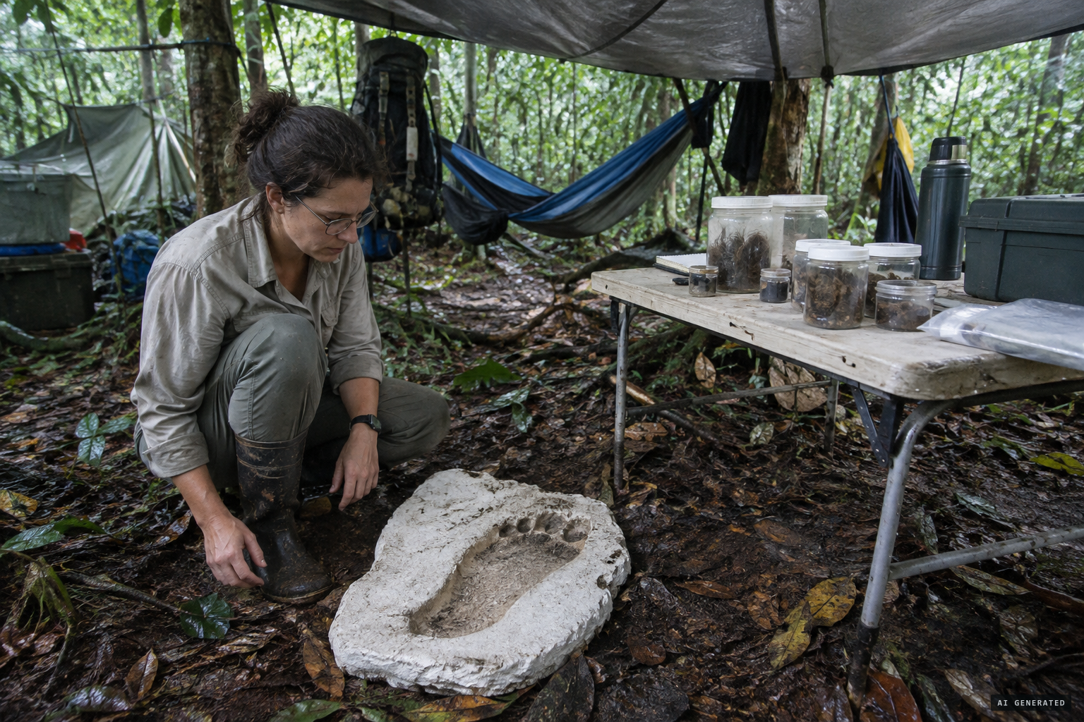 Oren's expeditions gather hair, faeces and footprint casts that prove disappointing