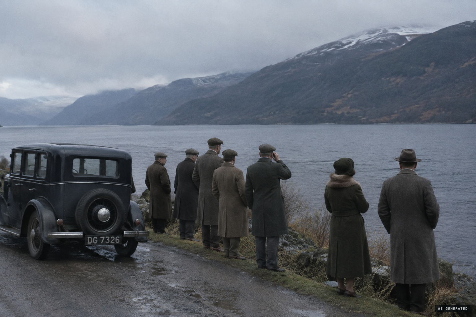 Loch Ness in late 1933, caught up in a wave of monster interest