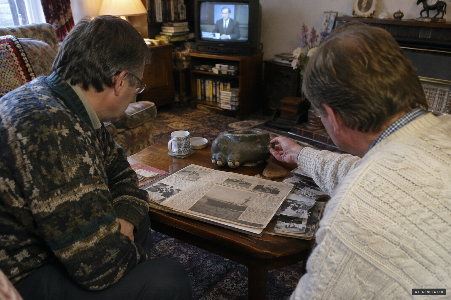 Boyd traces the tracks to a hippo-foot ashtray belonging to Wetherell's grandson