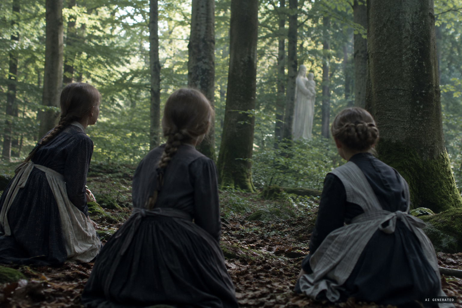 Three girls report a white woman with a child on her arm in the Härtelwald.