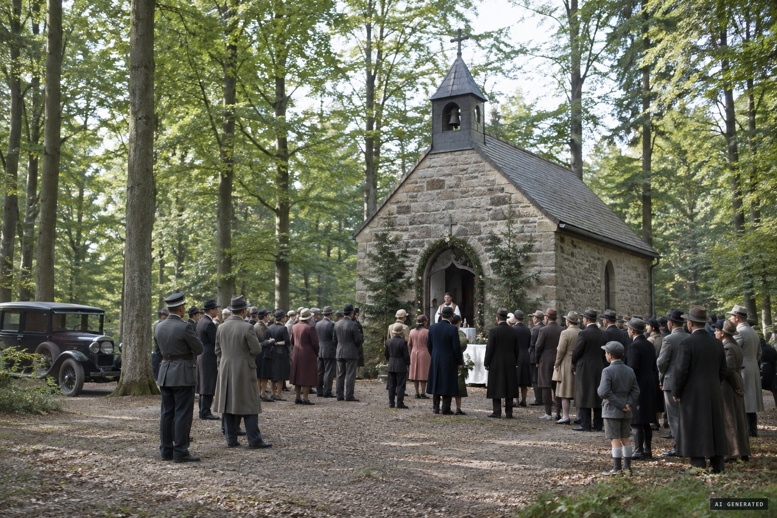 A chapel goes up on the apparition site in 1932.