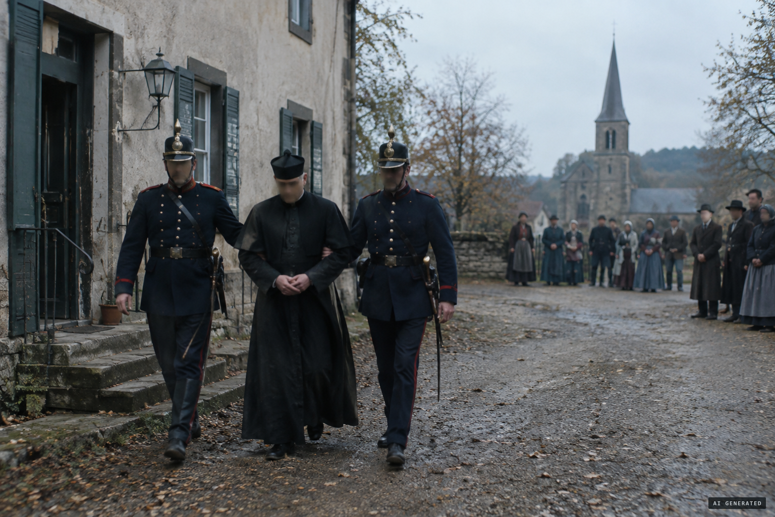 Parish priest Jakob Neureuter is arrested