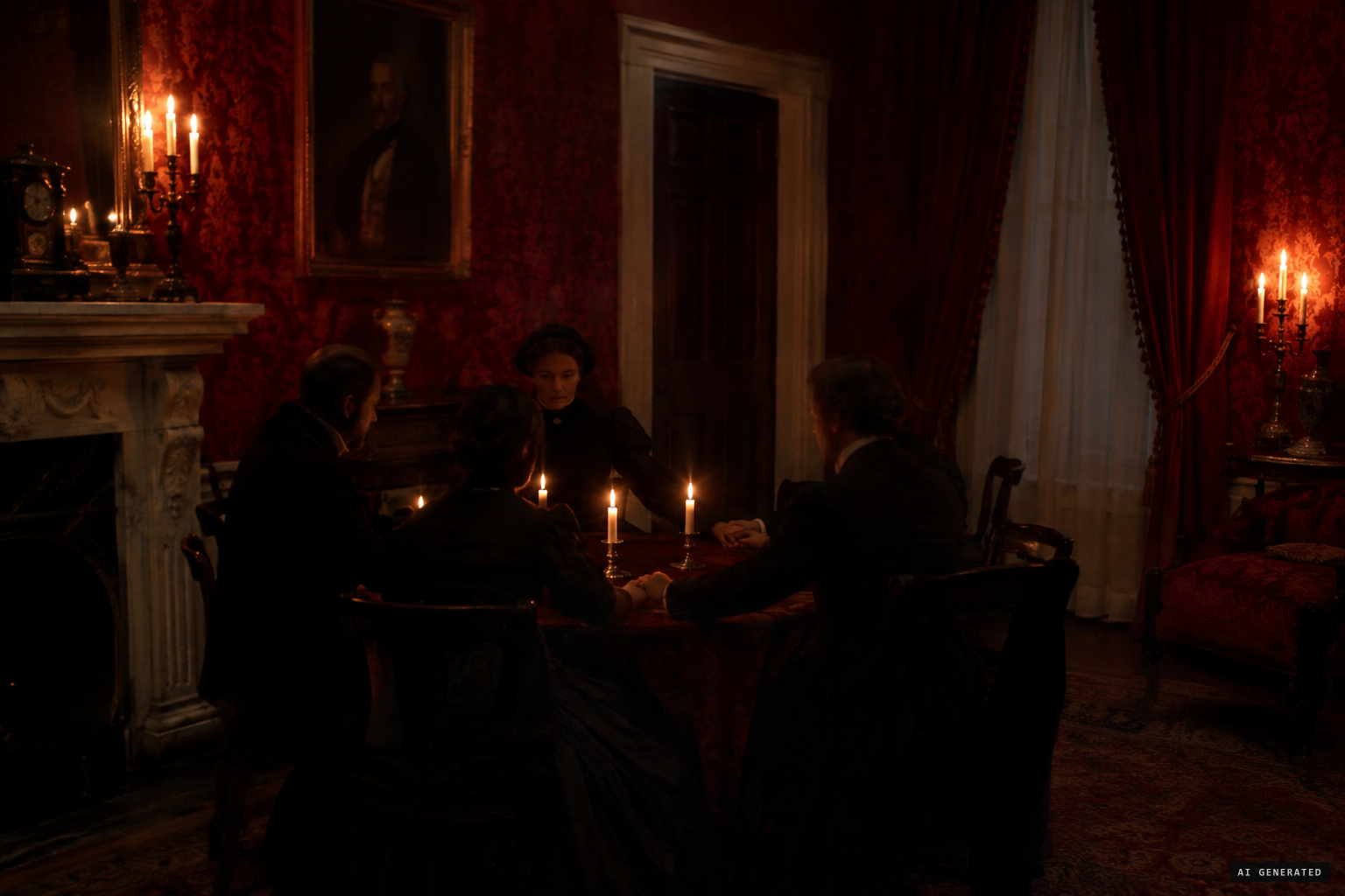 Mary Todd Lincoln's séances in the White House Red Room after Willie's death