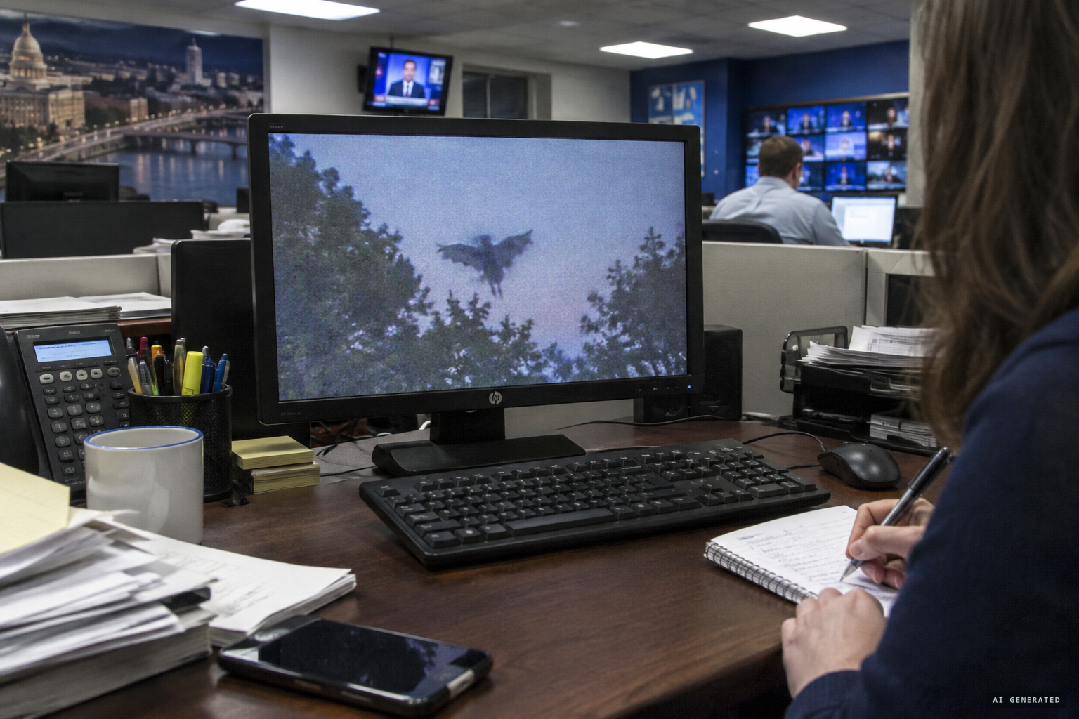 The pictures reach WCHS-TV in Charleston