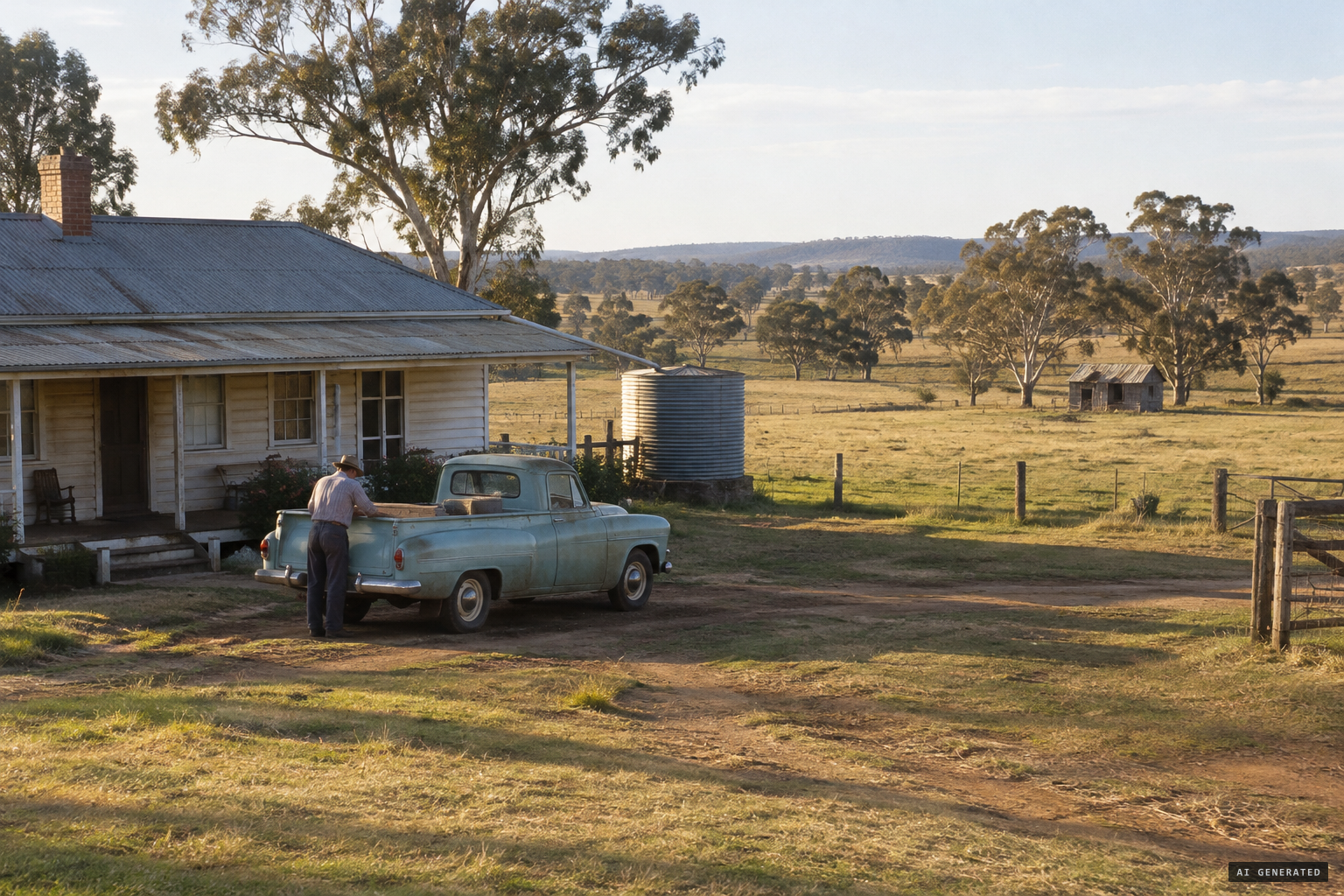 Bill Hack's farm Keninup and the Smith family's hut