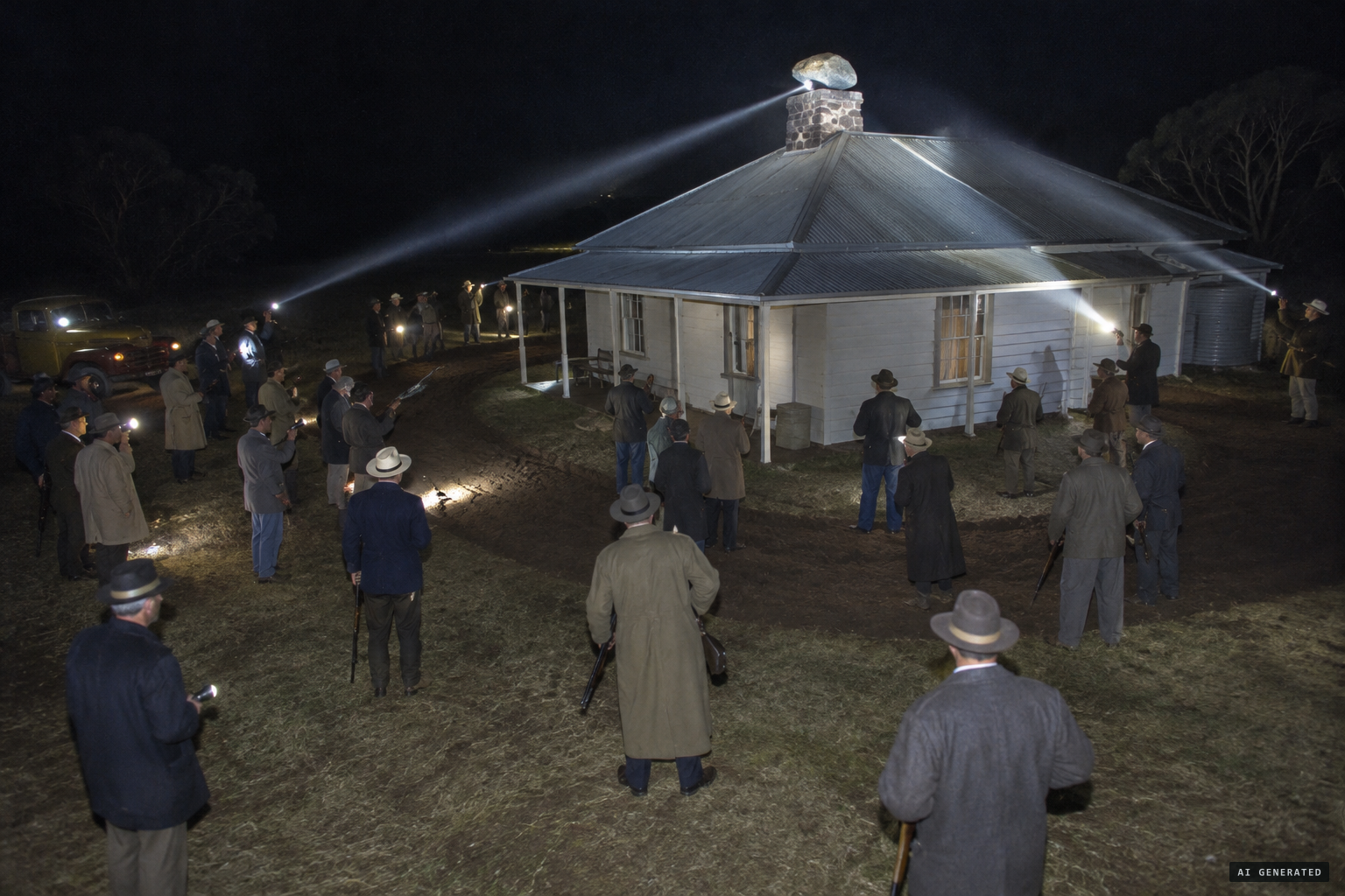 Neighbouring farmers keep night watch; nobody is seen throwing