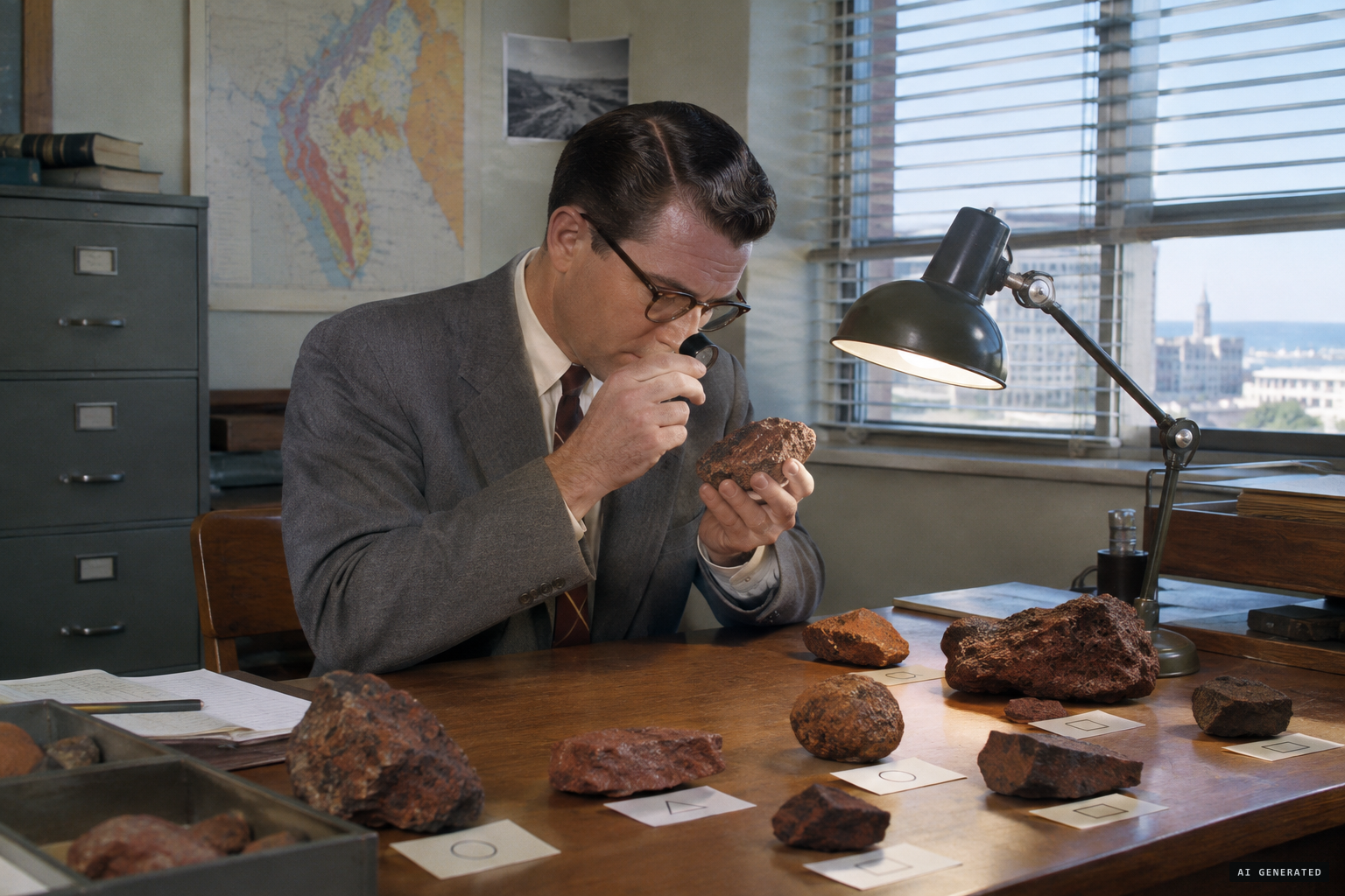 The Deputy Government Mineralogist finds the stones are local laterite