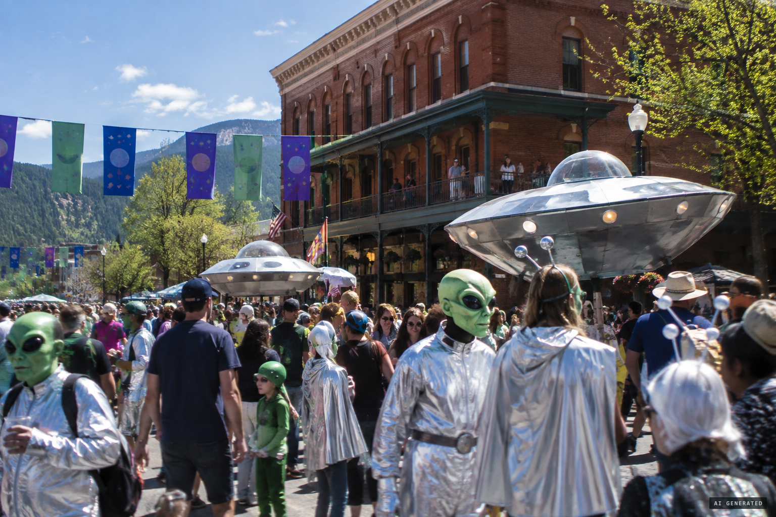 The McMinnville UFO Festival at Hotel Oregon, drawing thousands every May