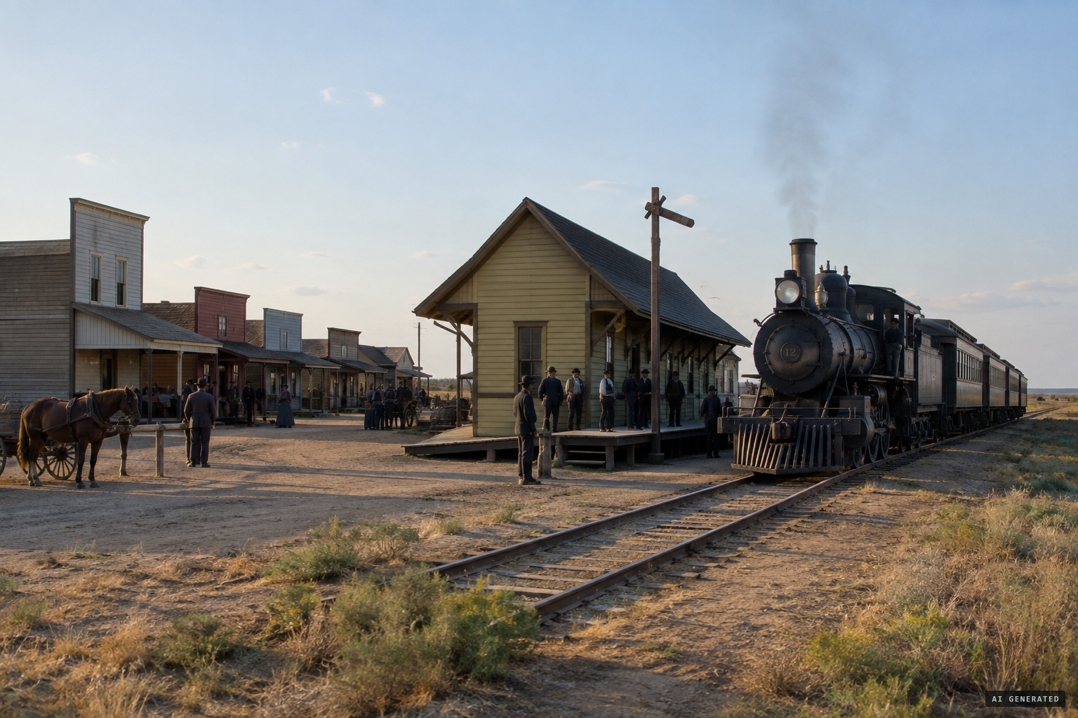 Merkel, a small railroad town west of Abilene