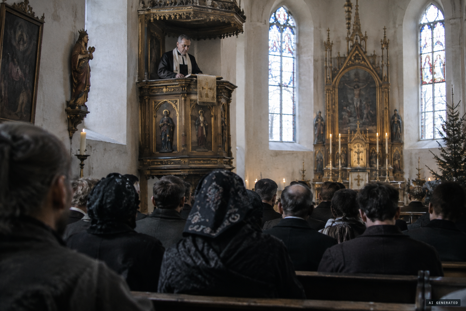 The pastoral letter declaring the apparitions not genuine is read in every church