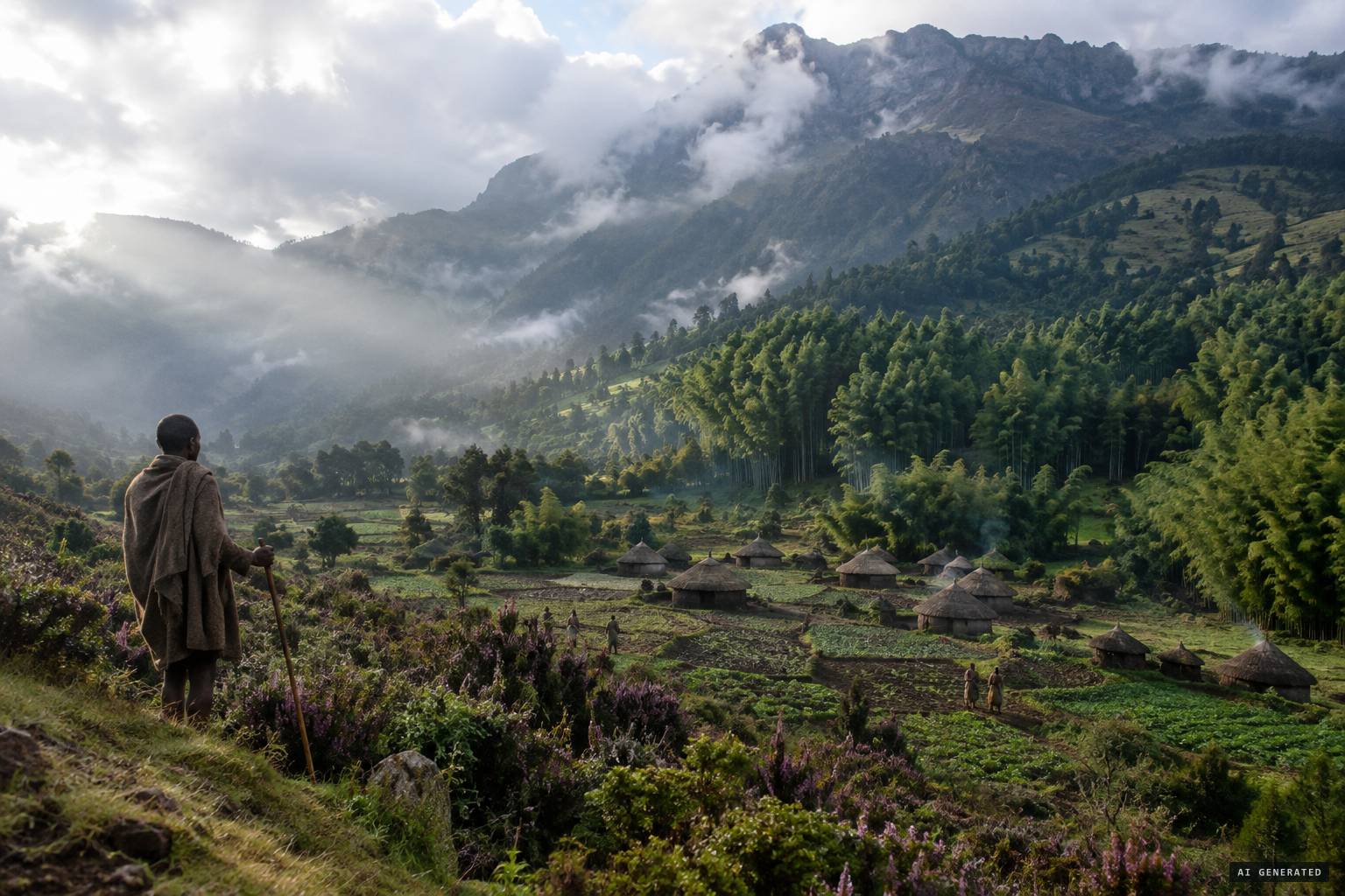 The Aberdare Range in British-ruled Kenya, home of the marozi stories