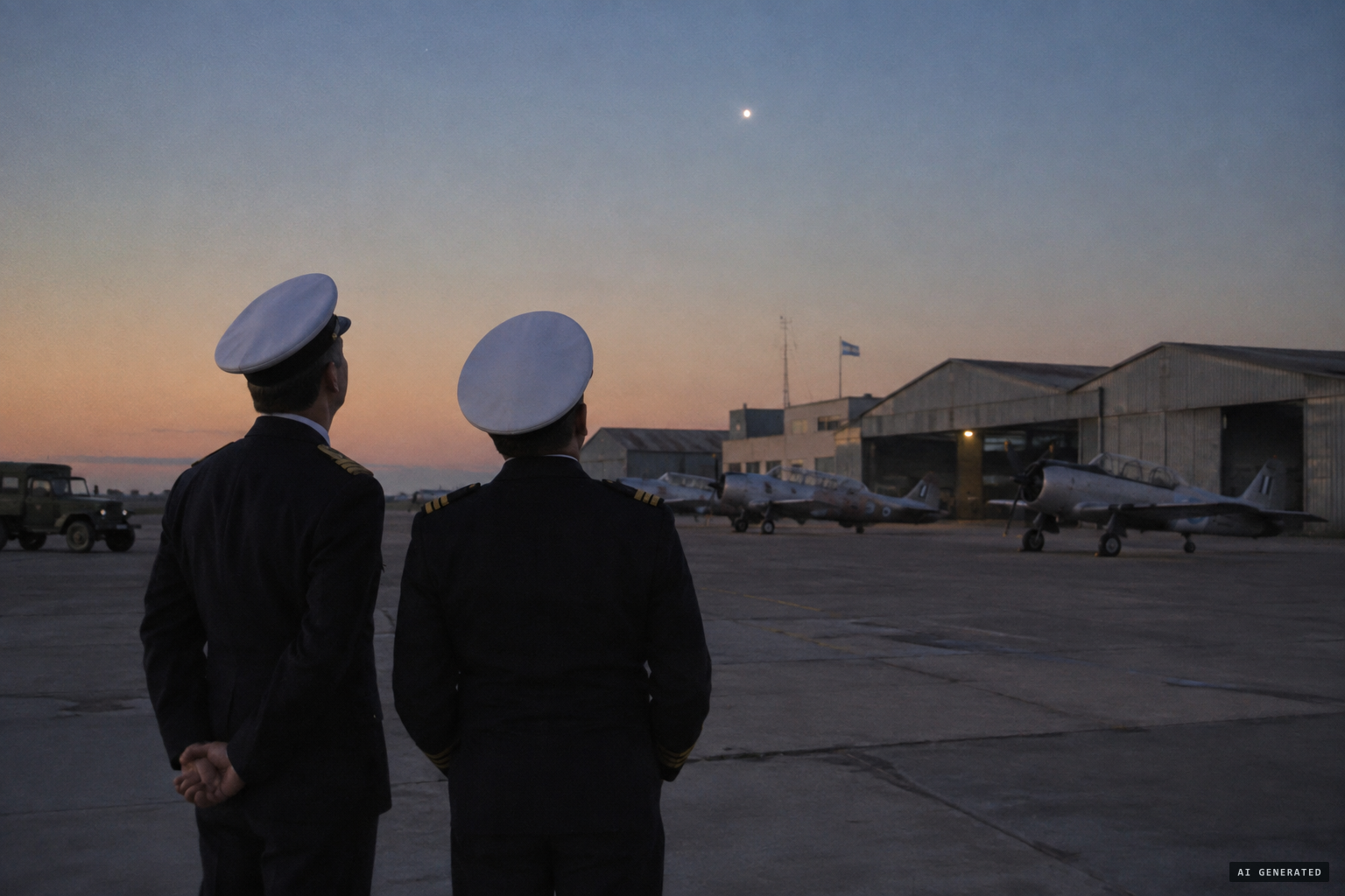 Navy officers report an object near Comandante Espora base, 11 May