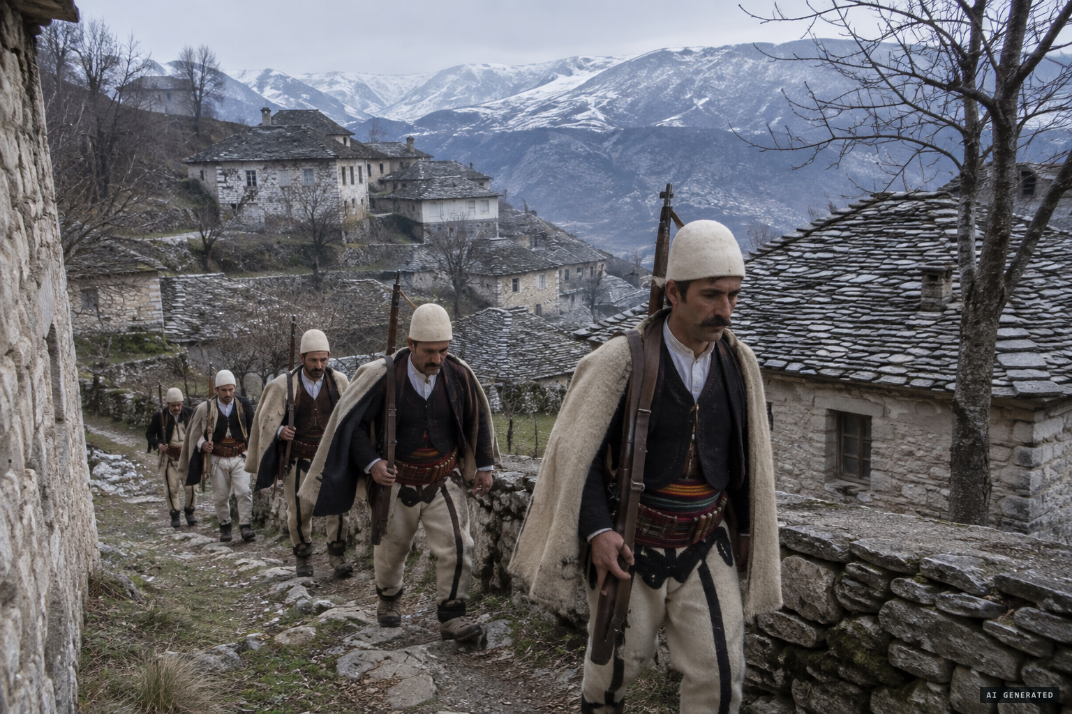 The band moves from village to village around Gjirokastër