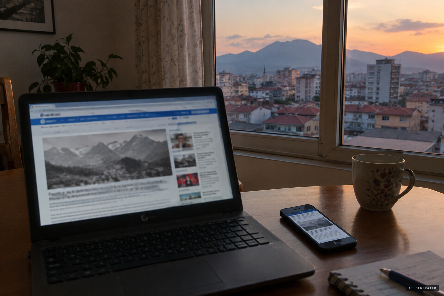 The story spreads through Albanian news websites from 2016