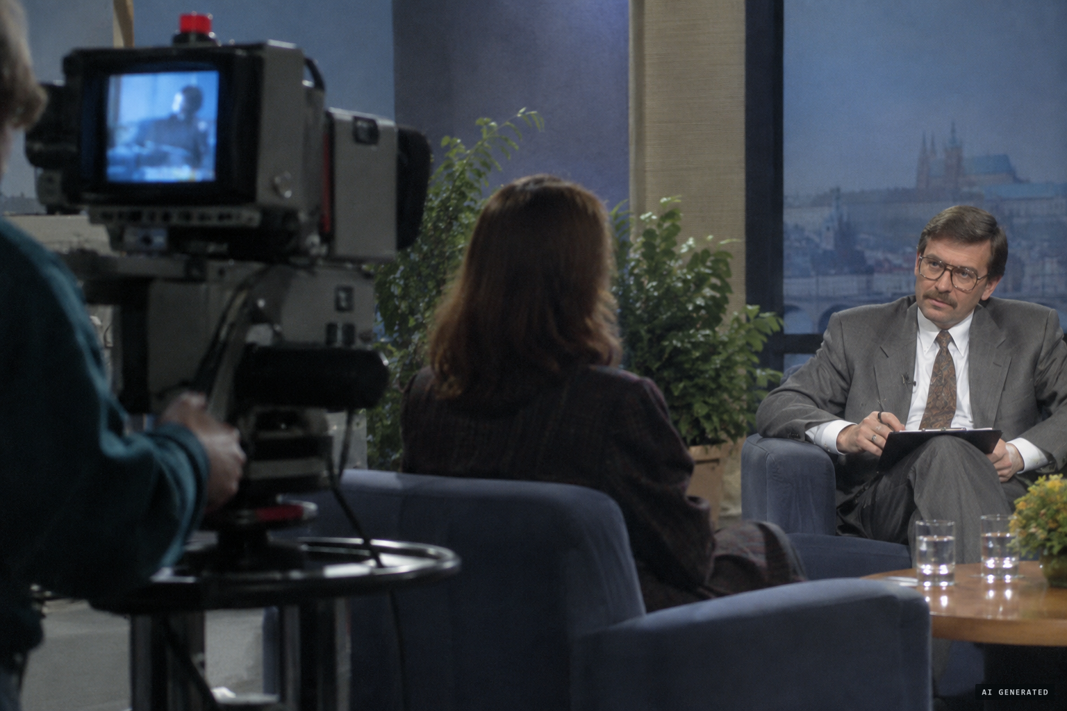 A witness tells her story on Czech television in 1993