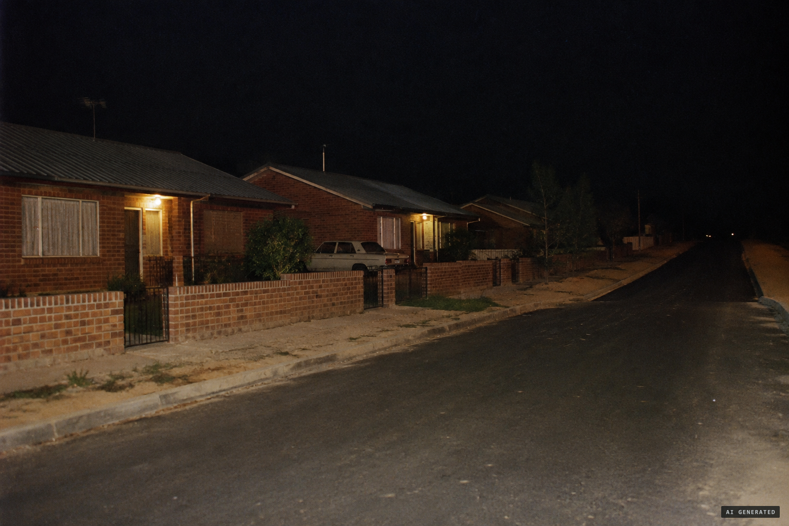 Mindalore, a suburb of Krugersdorp, where the Quezet family lived near a new, unlit link road