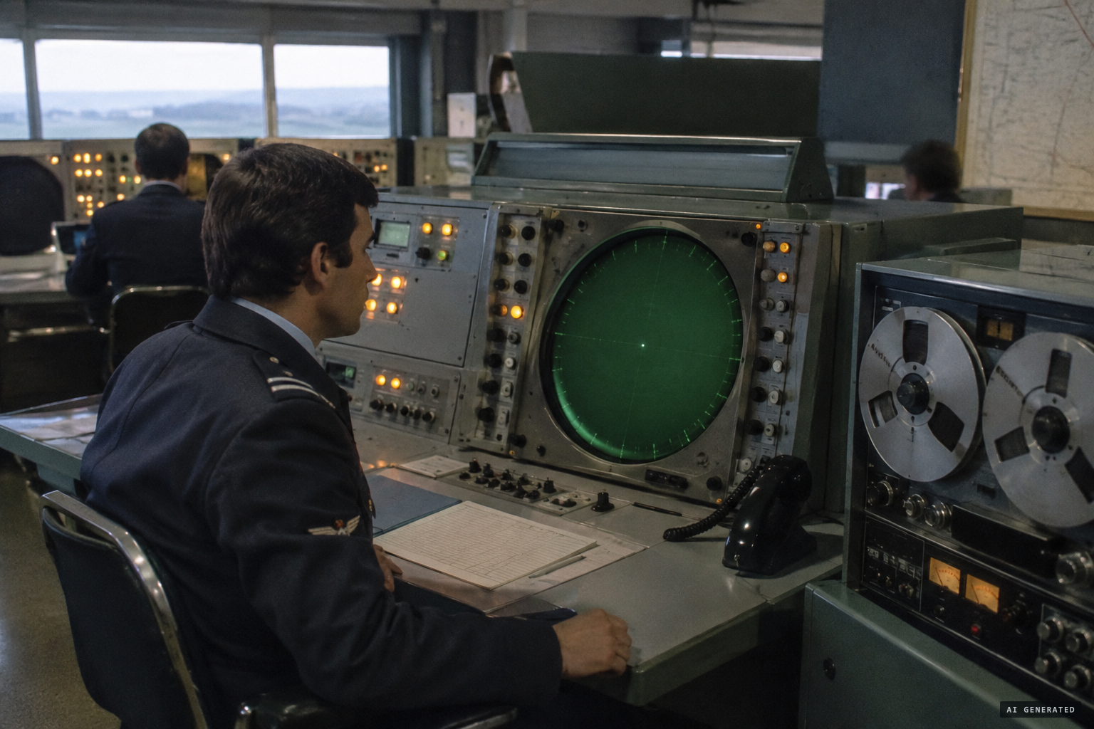 The radio exchanges are recorded, yet radar shows nothing