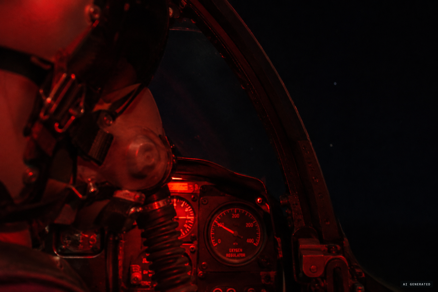 The oxygen check hints at hypoxia, but no traffic or radar contact explains it