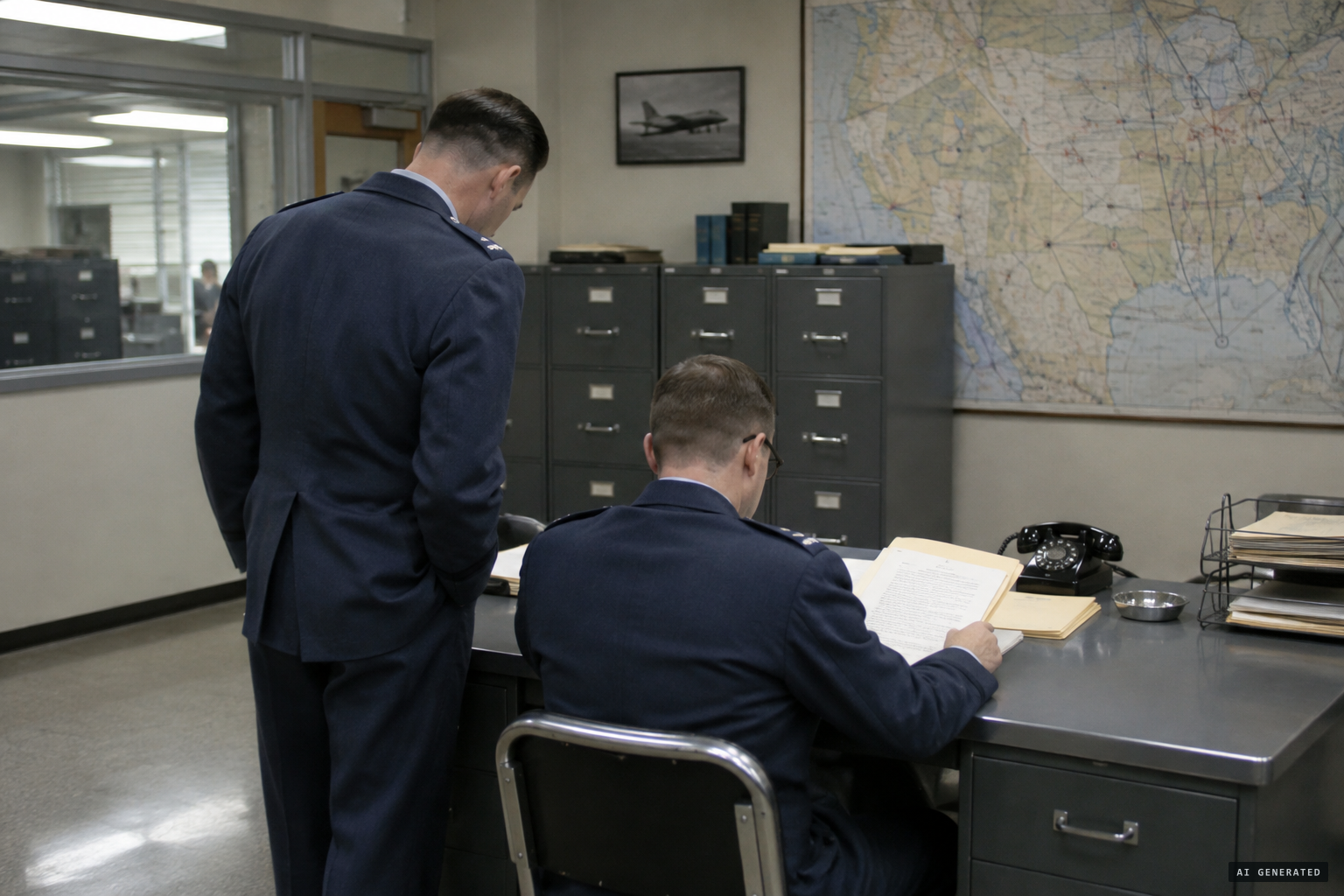 The report reaches ATIC at Wright-Patterson, and Project Blue Book logs it as case 3416, Unidentified.