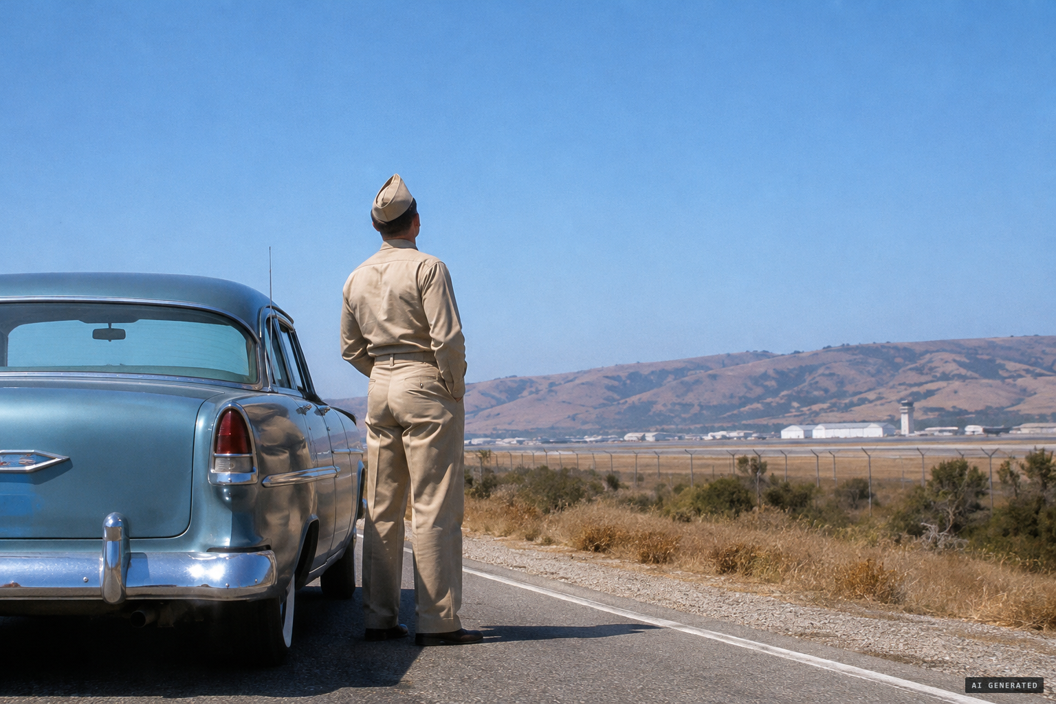 One man, alone, with no way to measure the distance.