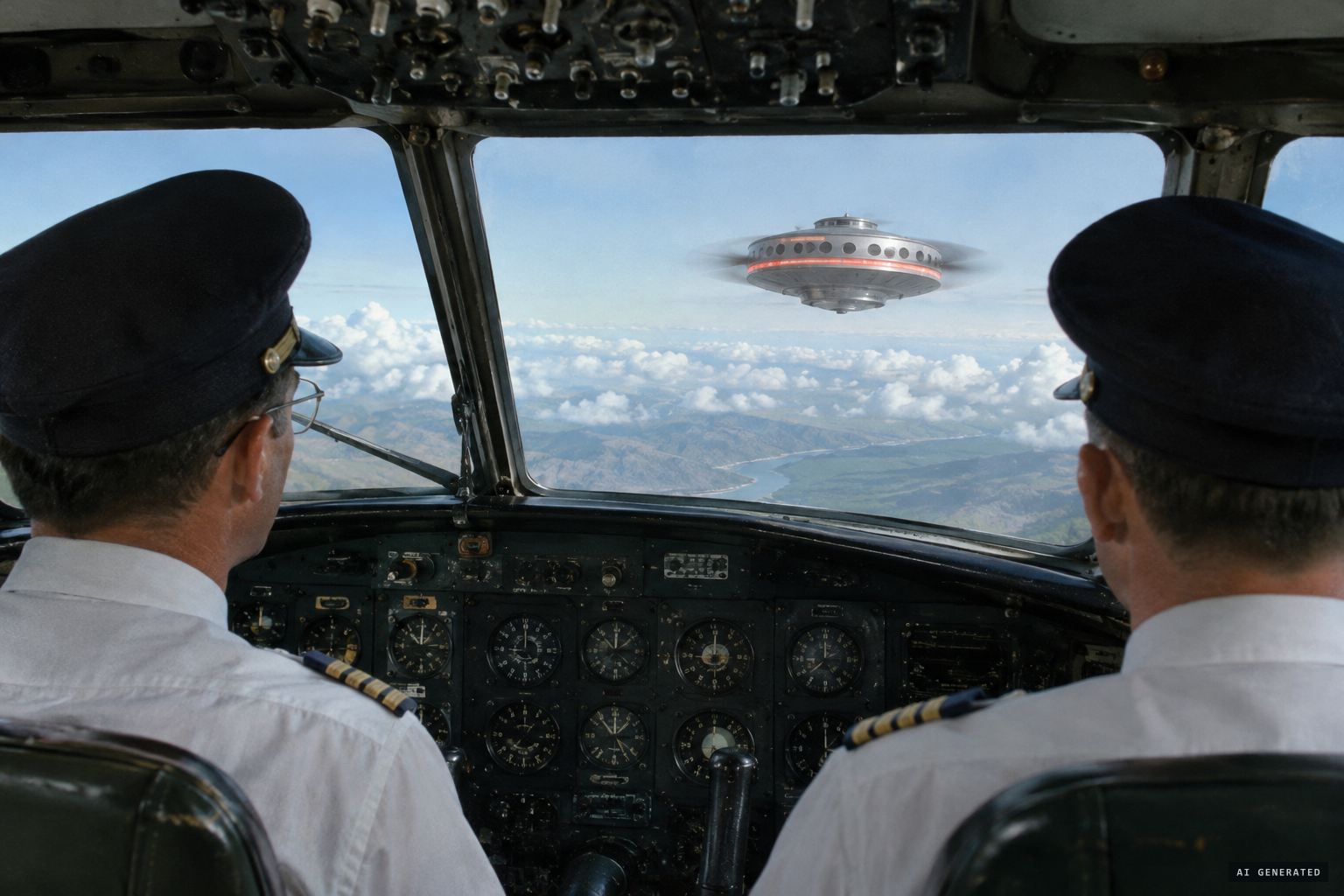 The same day in Venezuela, an Aeropost crew reports a spinning object with portholes and a red ring.