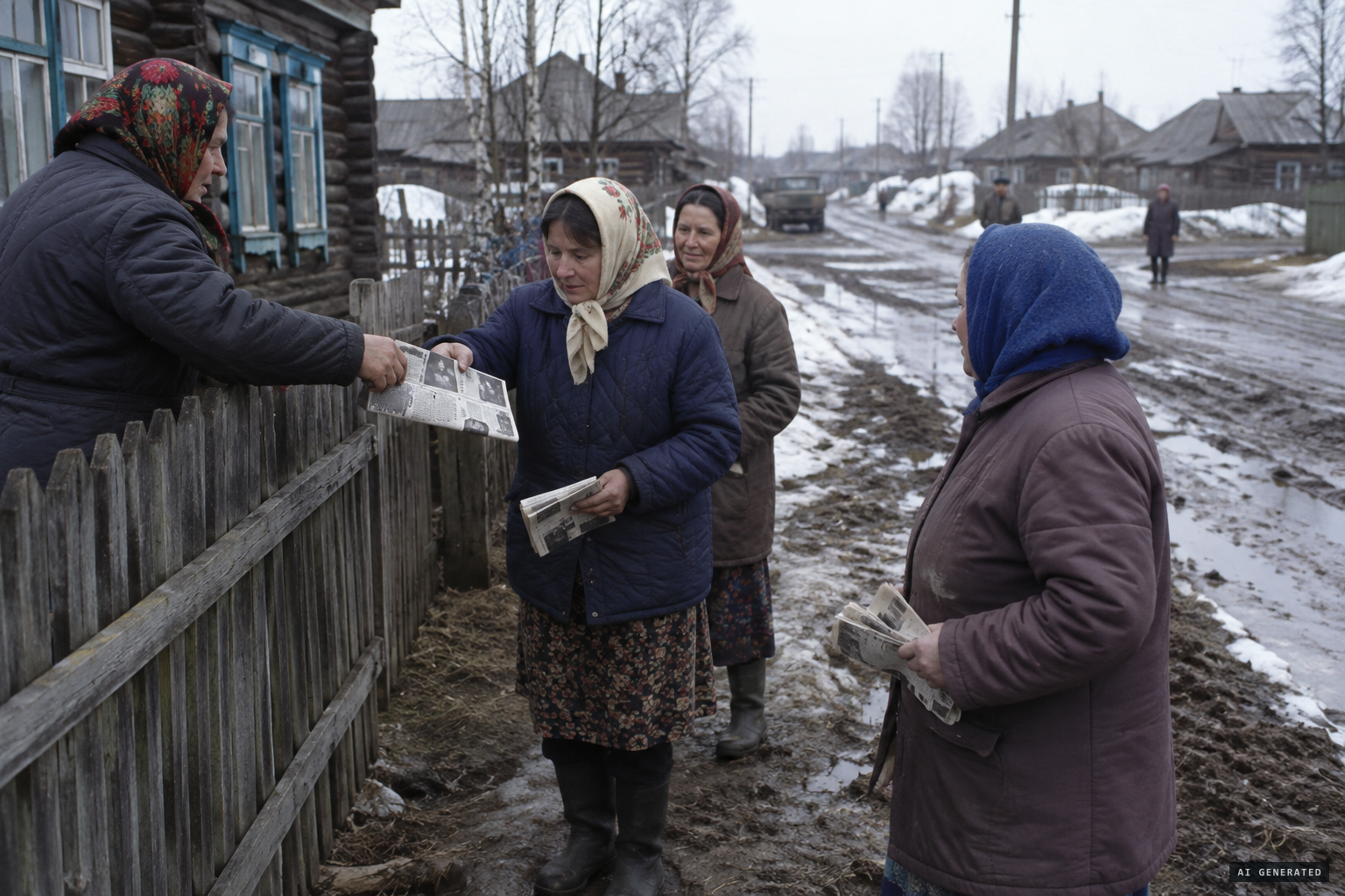 Villagers circulate press rebuttals in spring 1990