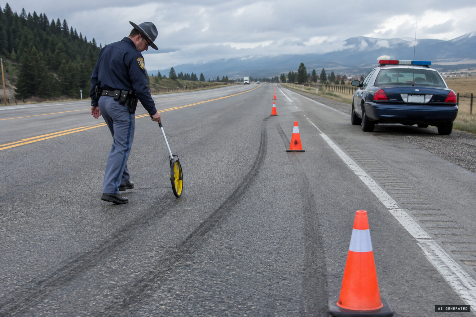 Investigators could not say which impact killed him