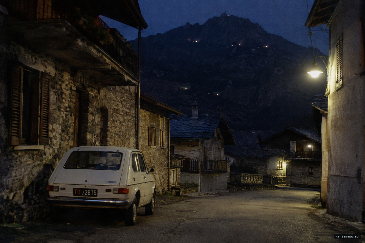 The lights said to appear every night among the rocks