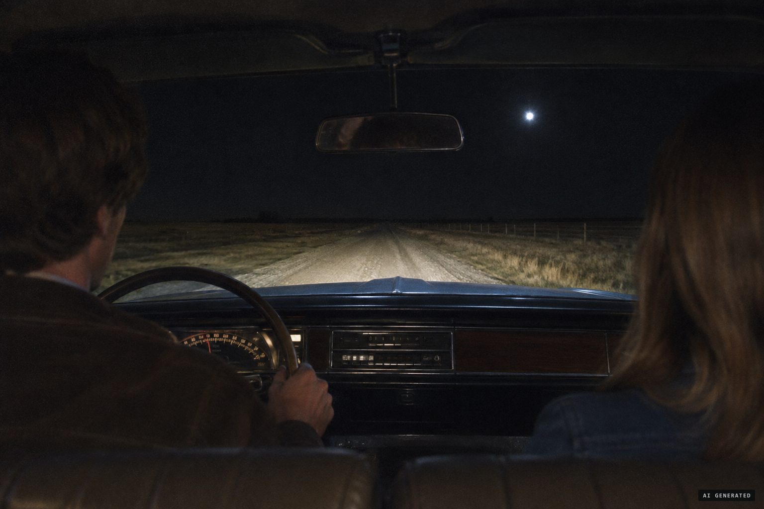 Driving west toward Keeler, Geisler and Dobrescu notice a bright light in the sky