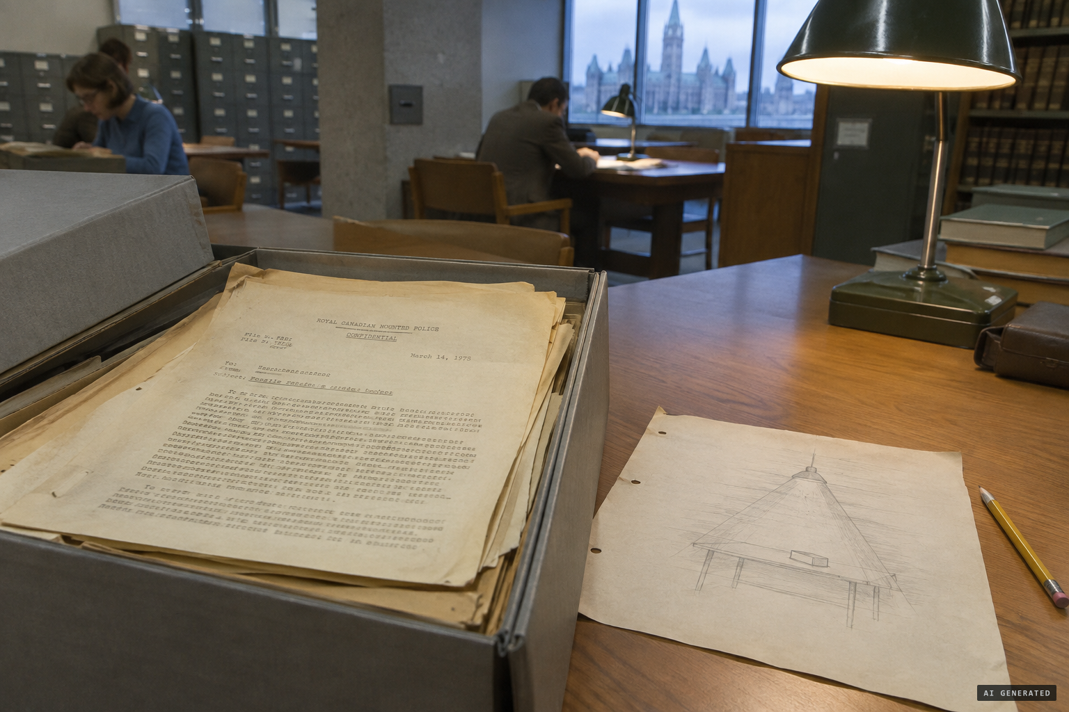 The RCMP file survives in the National Archives of Canada