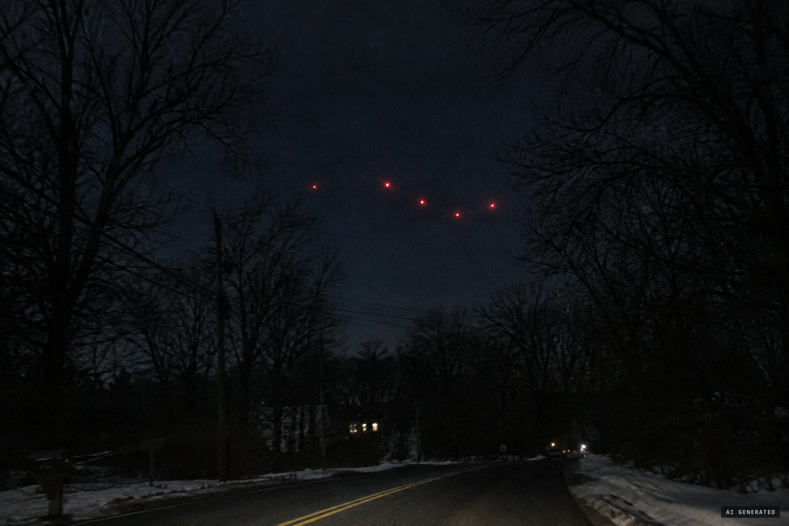 The lights rise slowly and dip down, almost in sequence