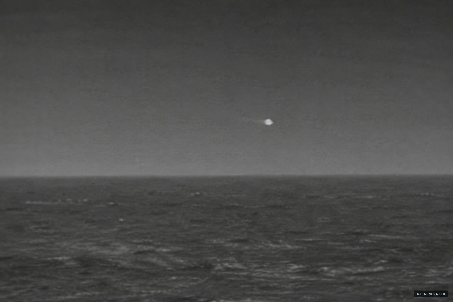 A round object crosses the thermal image, reported at 345 mph and 500 feet