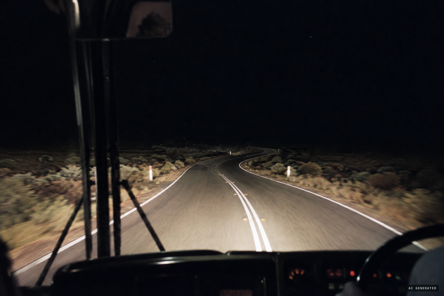 Around an S-bend, the light disappears completely