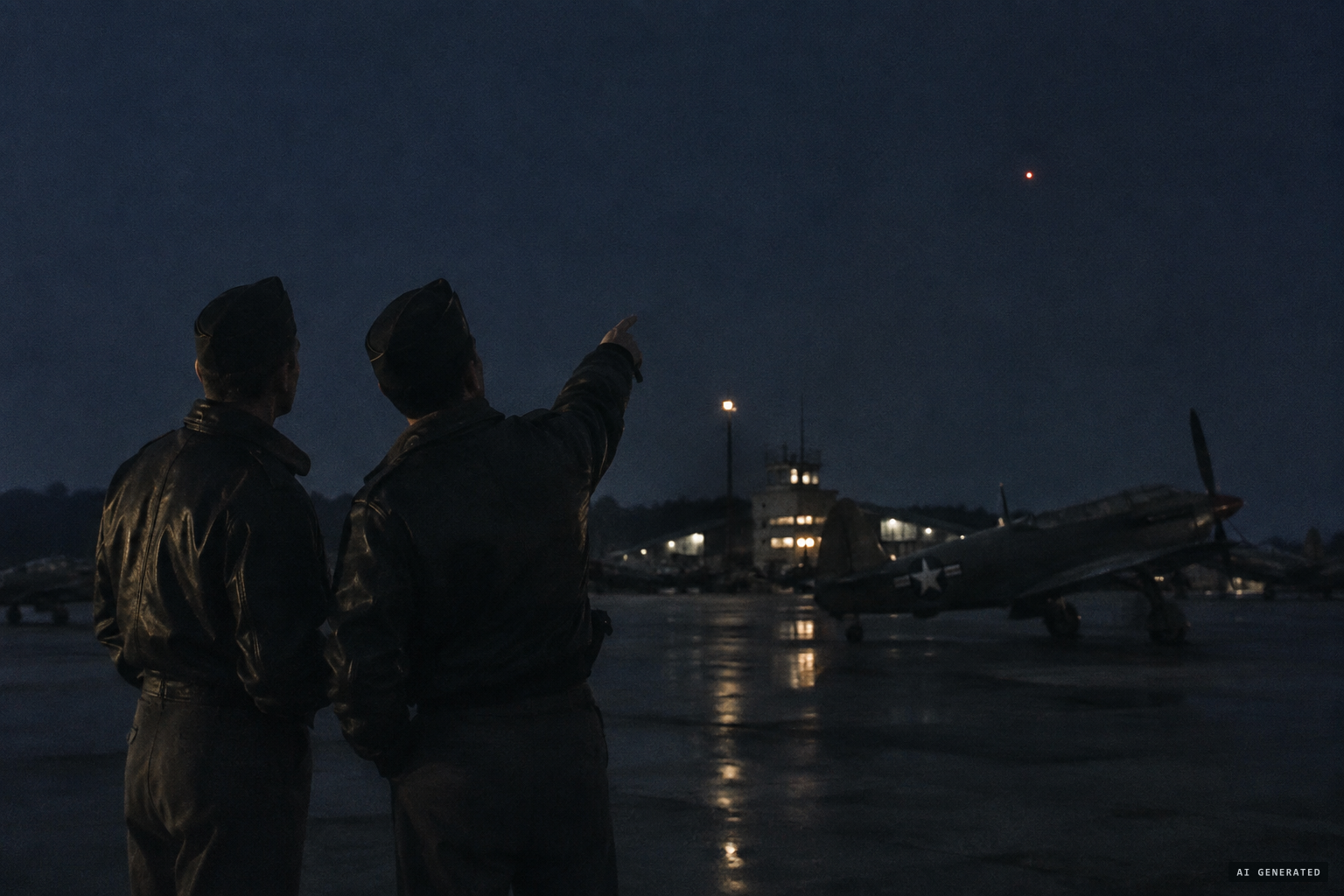 A second F-80 pilot verifies the sighting