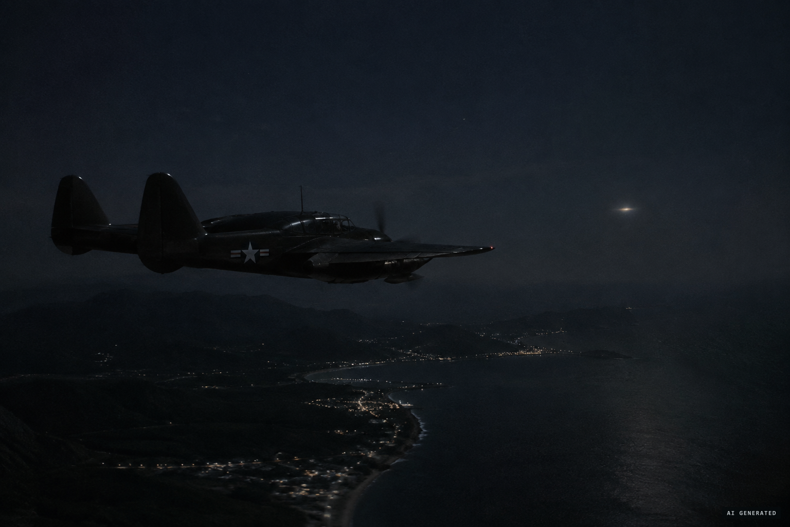 Five weeks earlier, a P-61 crew over Fukuoka reported a radar-visual contact